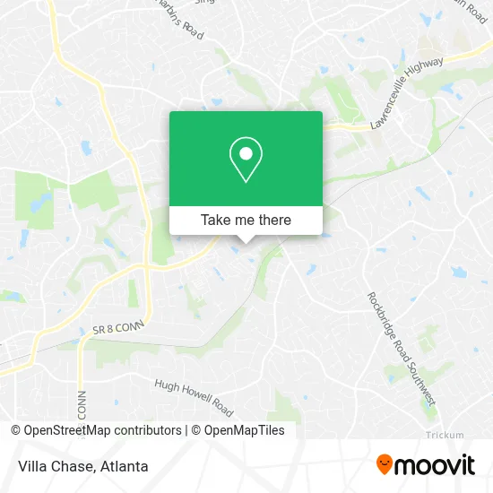 Villa Chase map