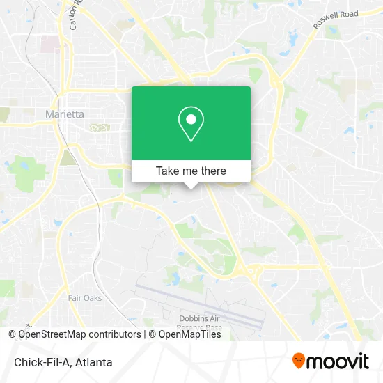 Chick-Fil-A map