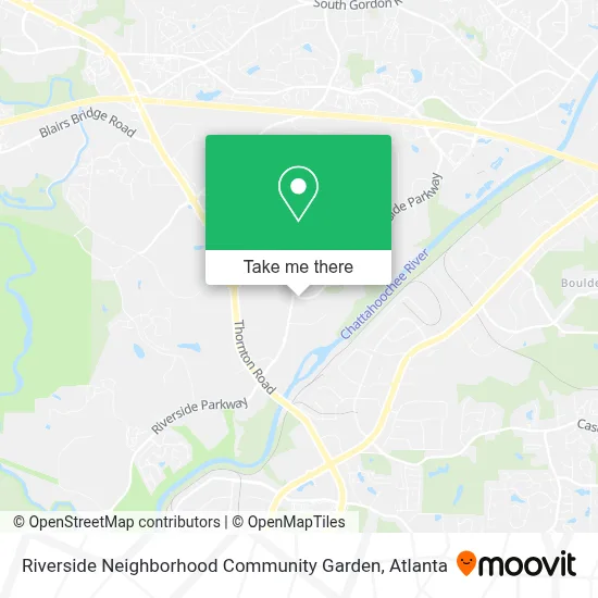 Riverside Neighborhood Community Garden map