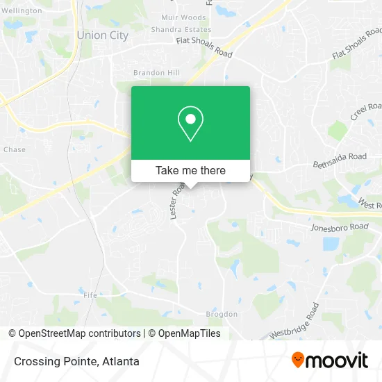 Crossing Pointe map