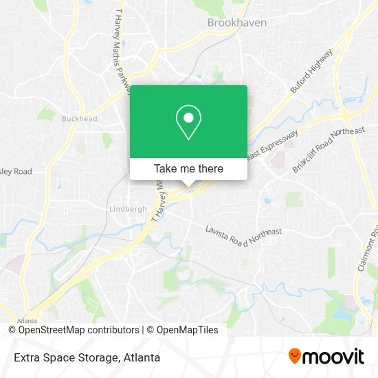 Extra Space Storage map