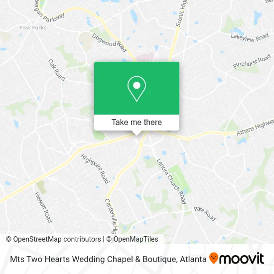 Mts Two Hearts Wedding Chapel & Boutique map