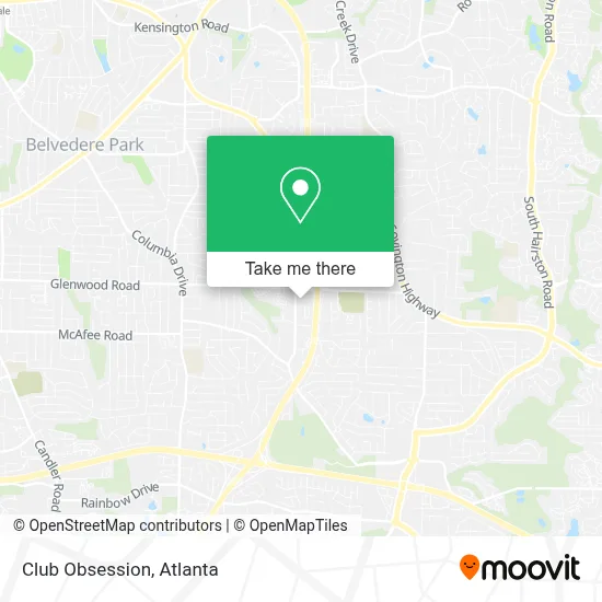 Club Obsession map