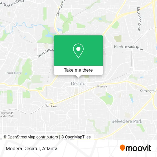 Modera Decatur map