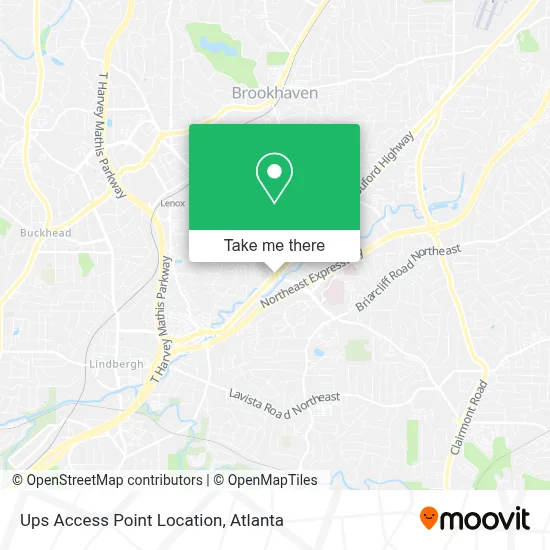 Ups Access Point Location map