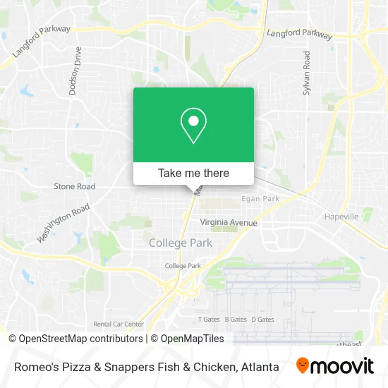 Romeo's Pizza & Snappers Fish & Chicken map