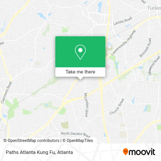 Paths Atlanta Kung Fu map