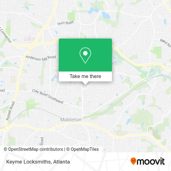 Keyme Locksmiths map