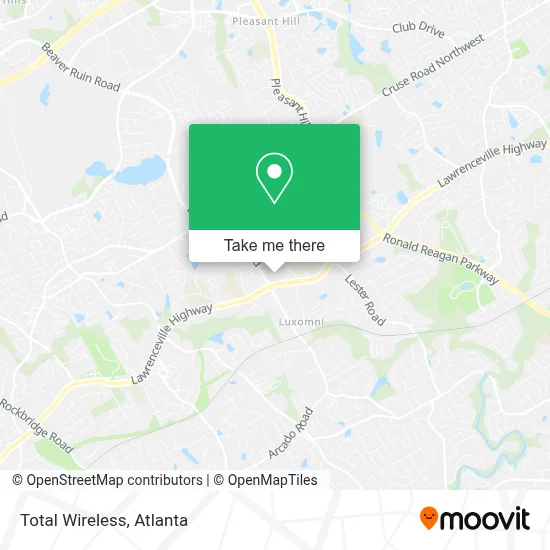 Total Wireless map