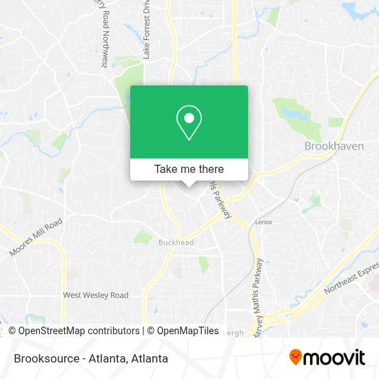 Brooksource - Atlanta map