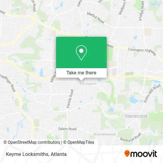 Keyme Locksmiths map