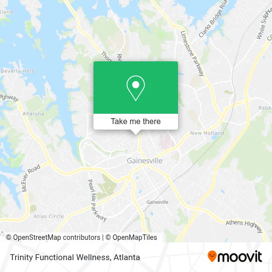 Trinity Functional Wellness map