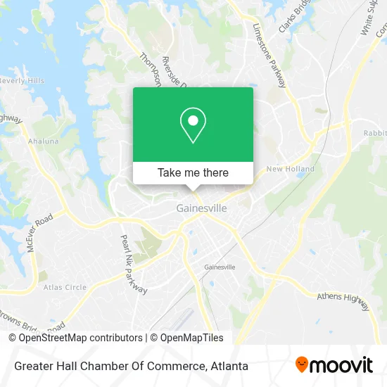 Greater Hall Chamber Of Commerce map