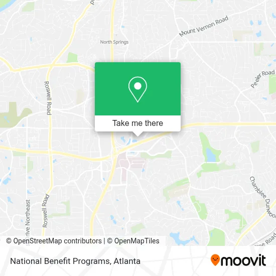 National Benefit Programs map