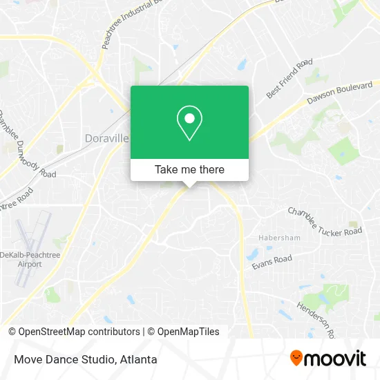 Move Dance Studio map