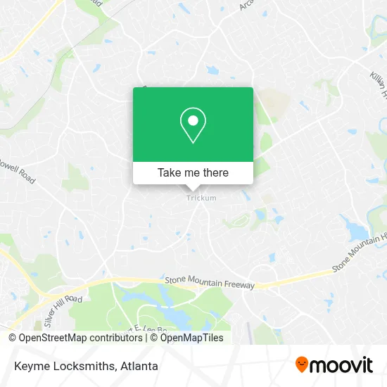 Keyme Locksmiths map
