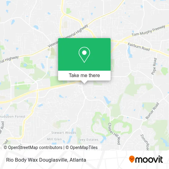 Rio Body Wax Douglasville map