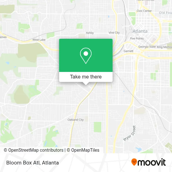 Bloom Box Atl map