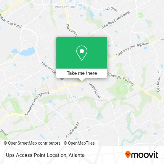 Ups Access Point Location map