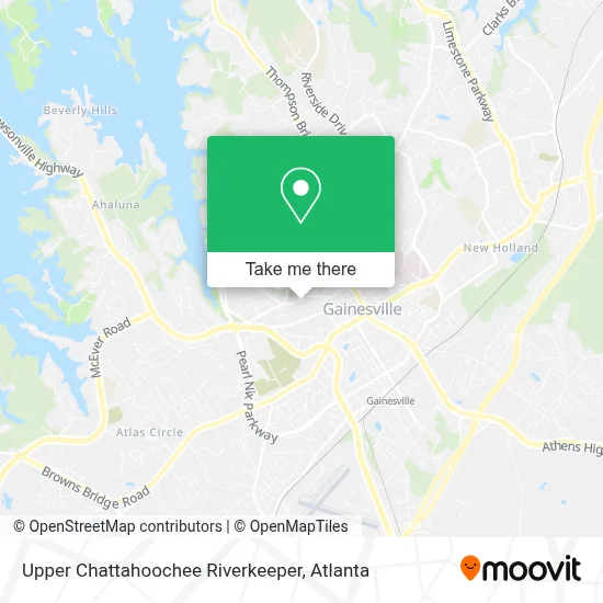 Upper Chattahoochee Riverkeeper map