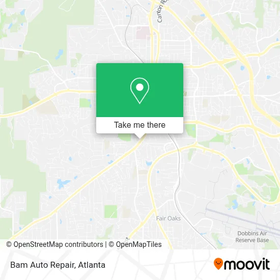 Bam Auto Repair map