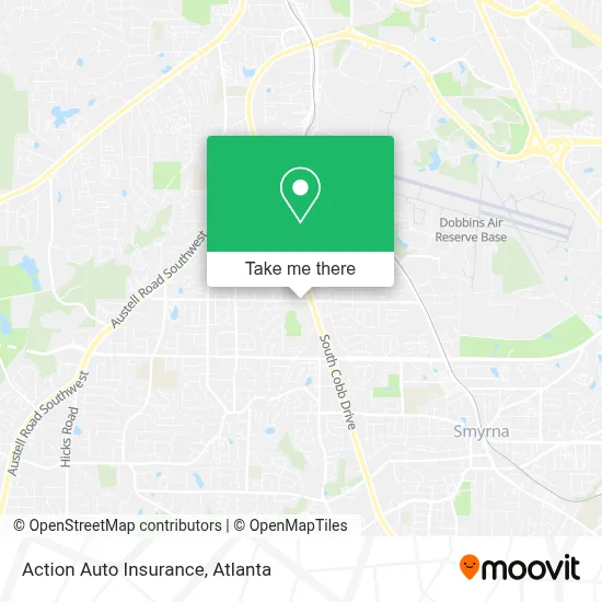 Action Auto Insurance map
