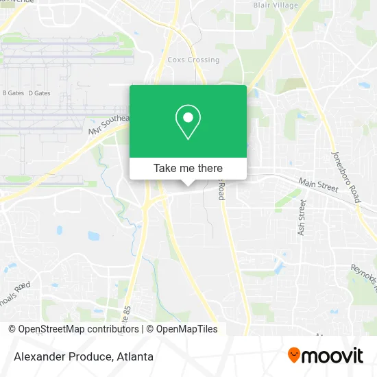 Alexander Produce map