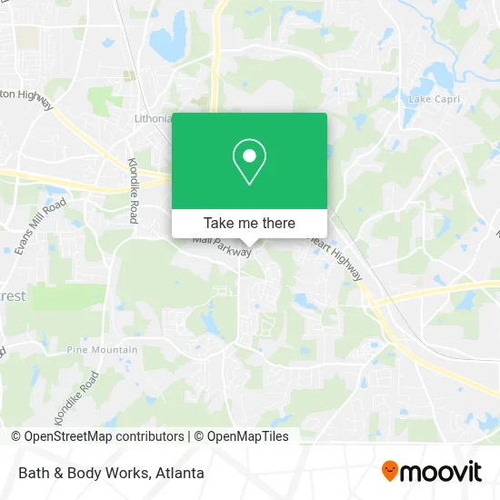 Bath & Body Works map