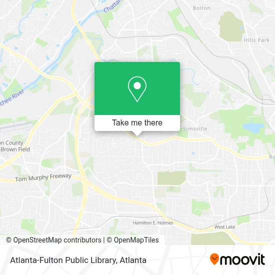 Atlanta-Fulton Public Library map