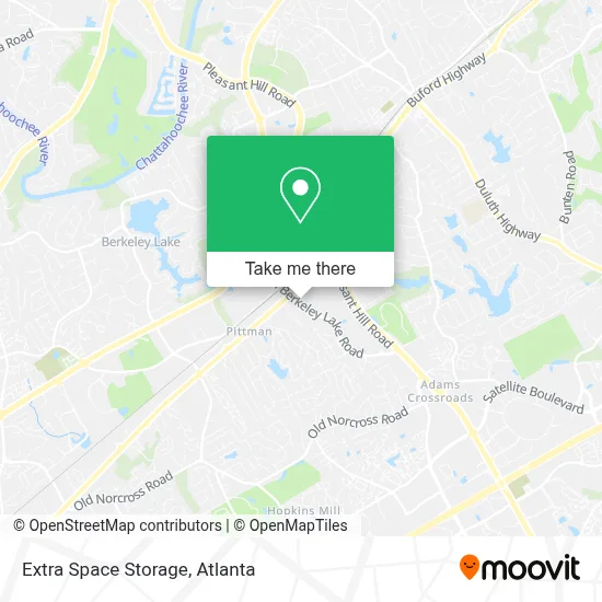 Extra Space Storage map