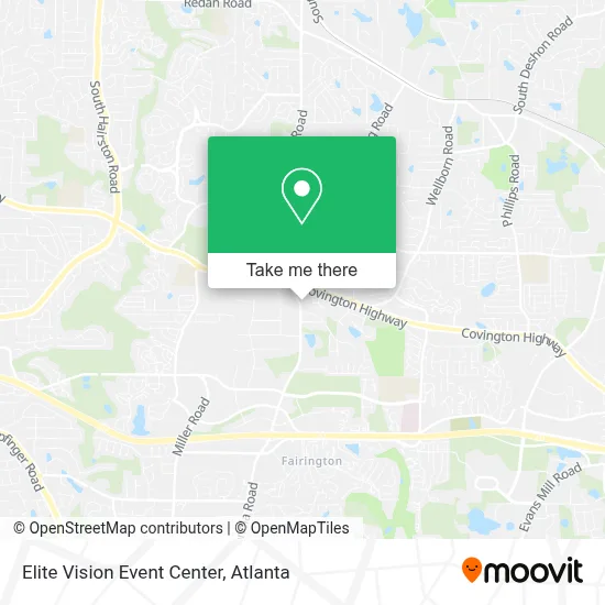 Elite Vision Event Center map