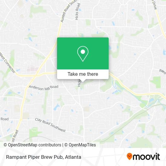 Rampant Piper Brew Pub map