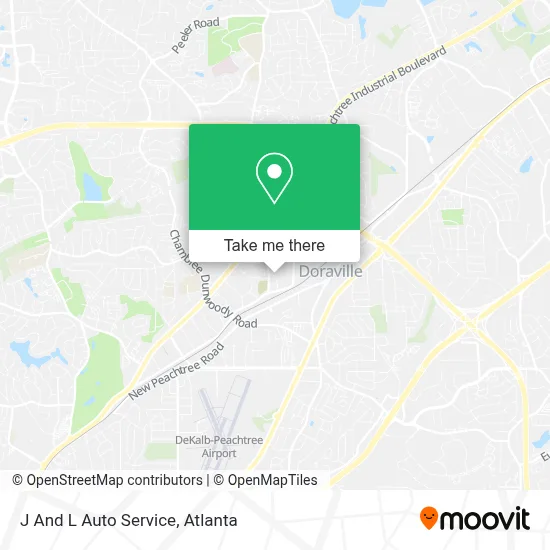 J And L Auto Service map
