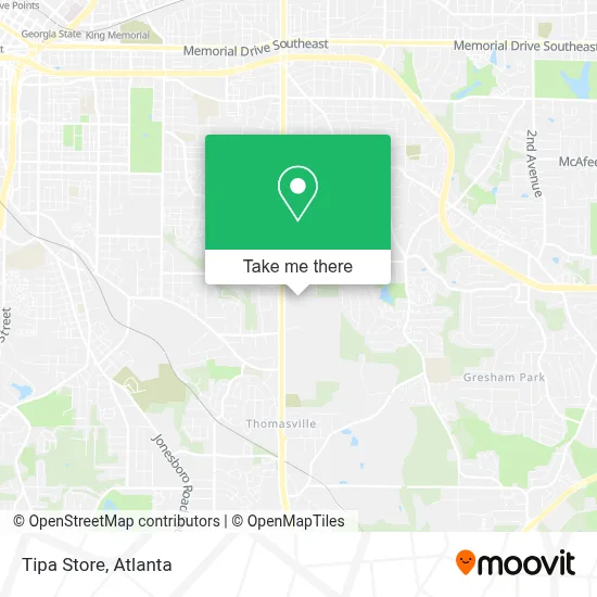 Tipa Store map
