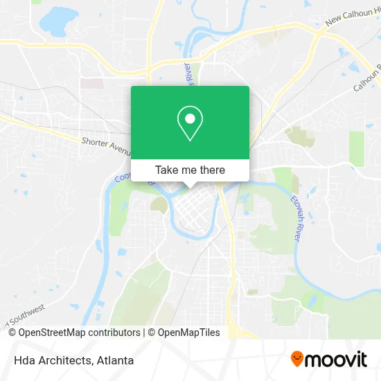 Hda Architects map