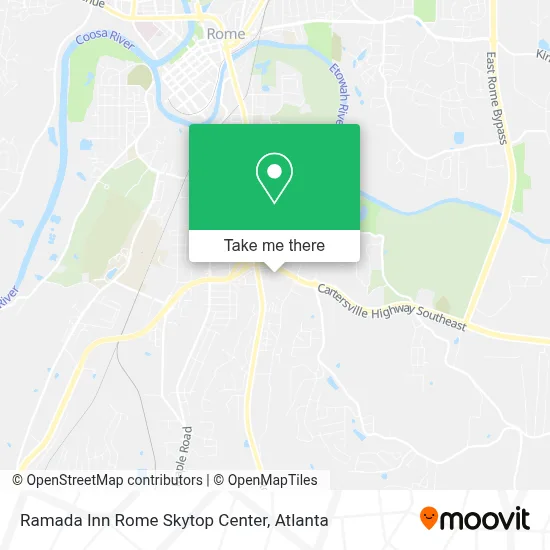 Ramada Inn Rome Skytop Center map