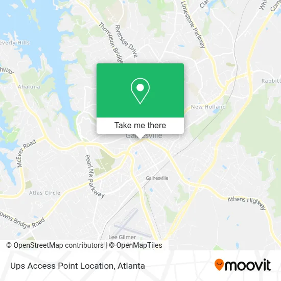 Ups Access Point Location map