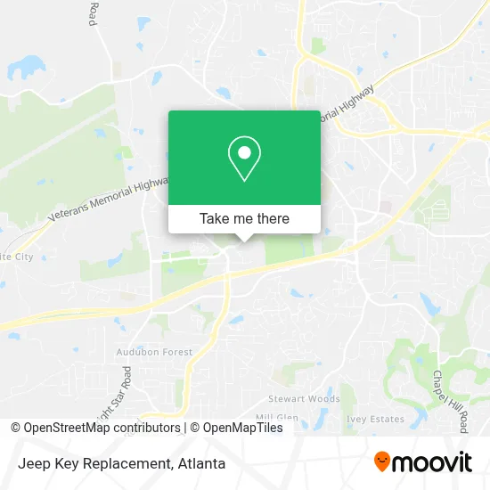 Jeep Key Replacement map