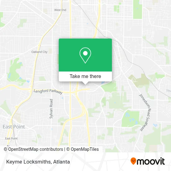 Keyme Locksmiths map