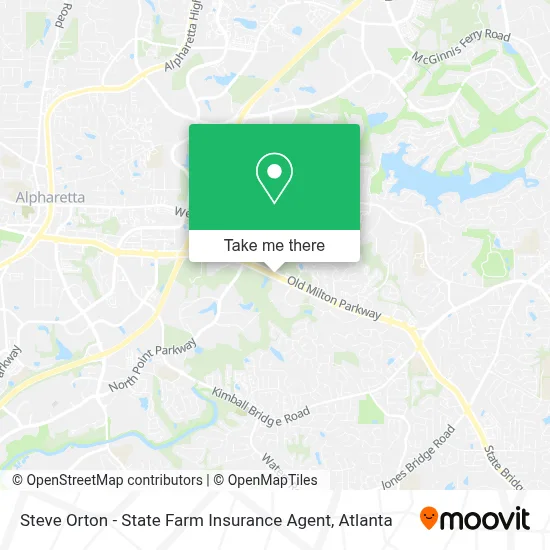 Steve Orton - State Farm Insurance Agent map