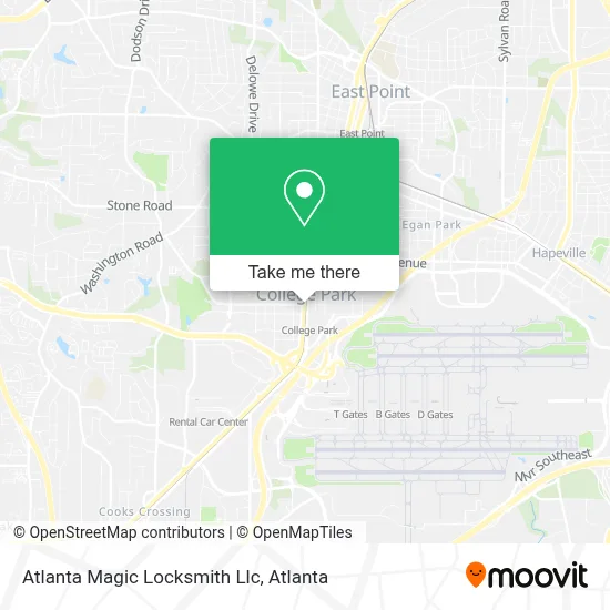 Atlanta Magic Locksmith Llc map
