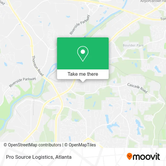 Pro Source Logistics map