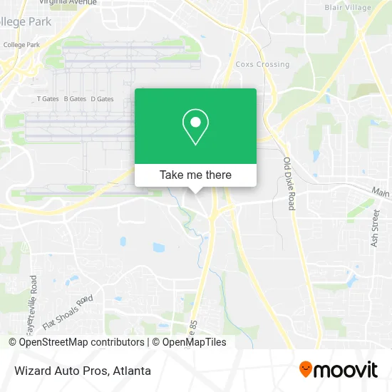 Wizard Auto Pros map