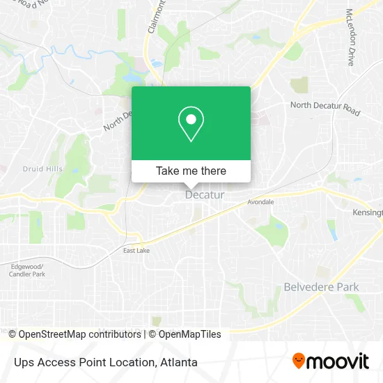 Ups Access Point Location map