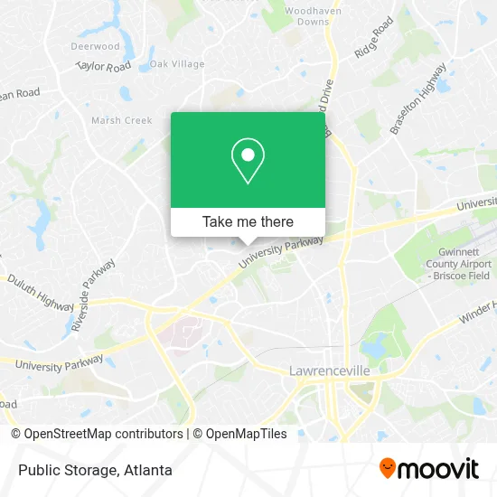 Public Storage map