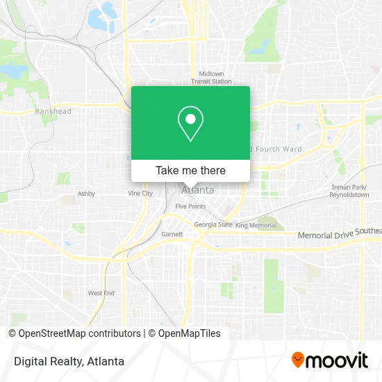 Digital Realty map