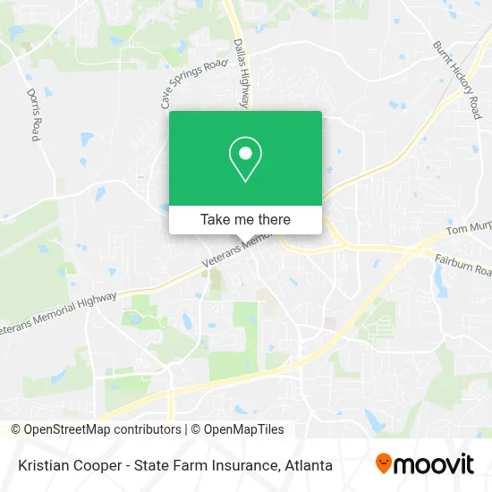 Kristian Cooper - State Farm Insurance map