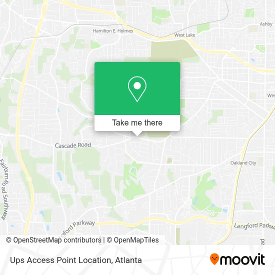 Ups Access Point Location map