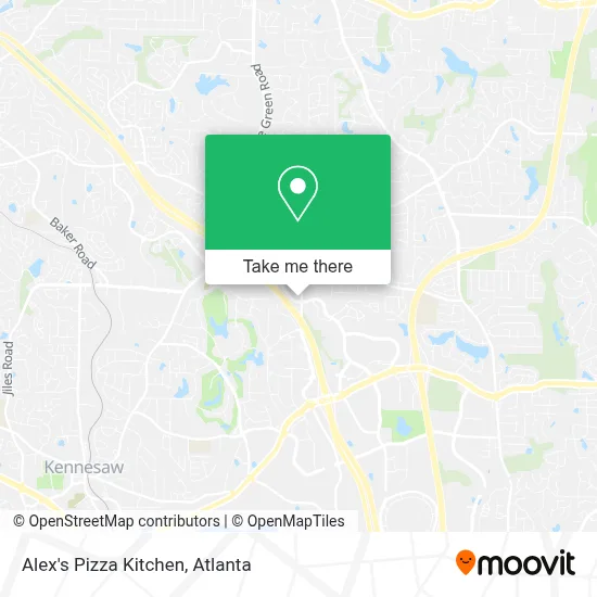 Alex's Pizza Kitchen map