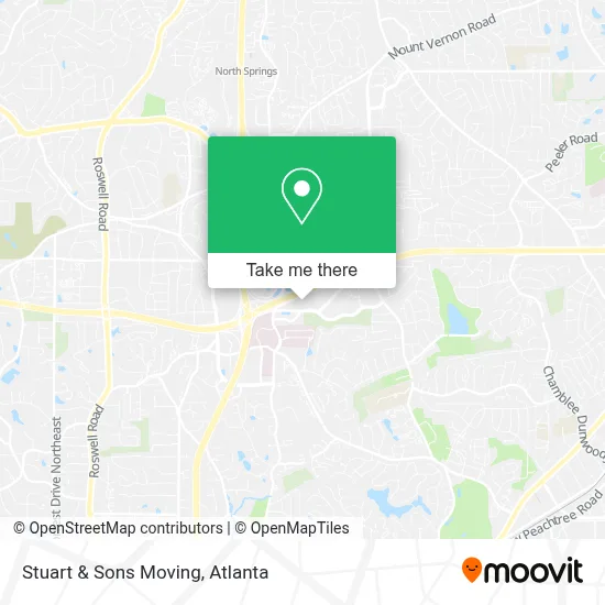 Stuart & Sons Moving map